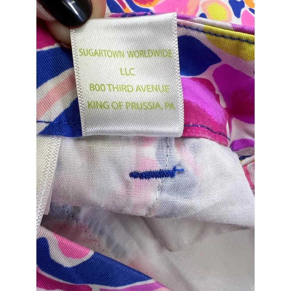 Lilly Pulitzer Lobster Print Skinny Pants Size 2 colorful incognito preppy‎ boho - Picture 15 of 16